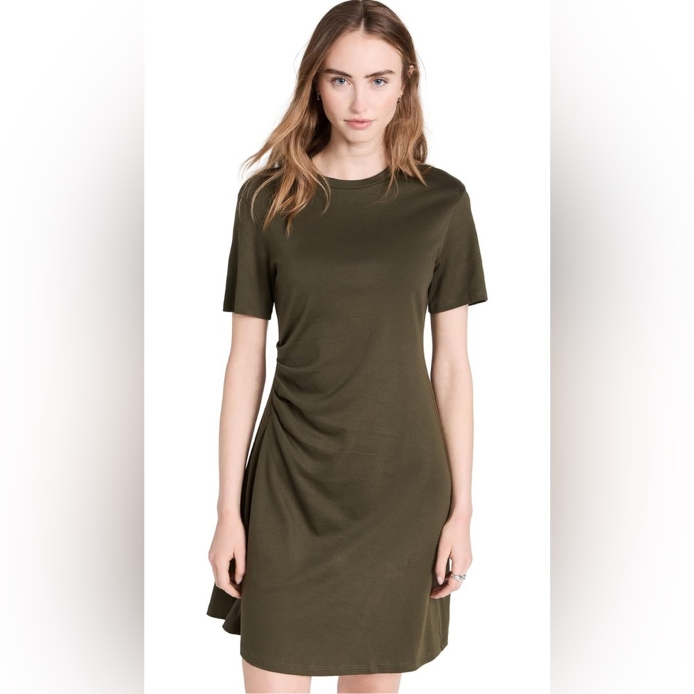 Theory Olive Green Midi Dress